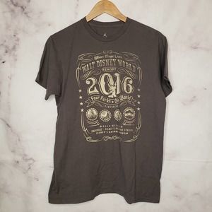 Disneyland Walt Disney World 2016 Music Magical Memories Gray t-shirt M